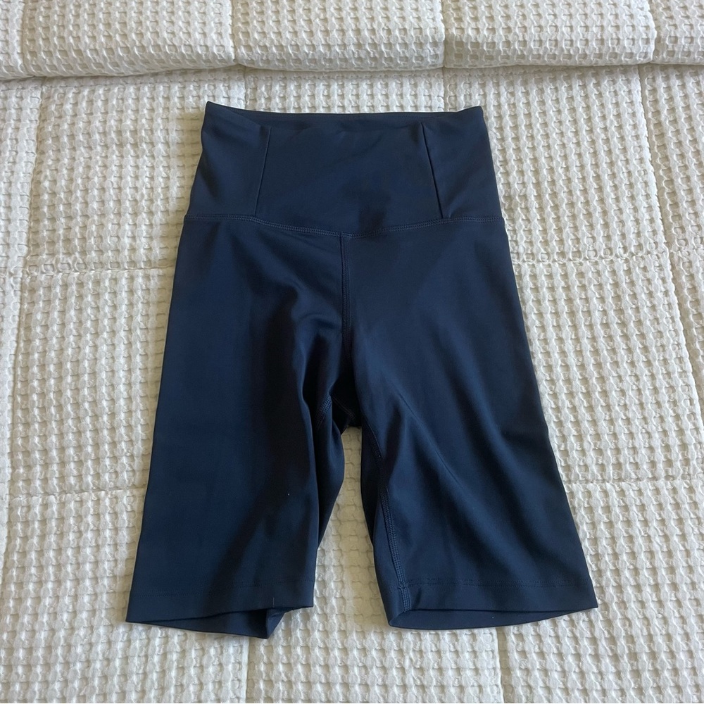 Girlfriend Collective Navy Bike Shorts